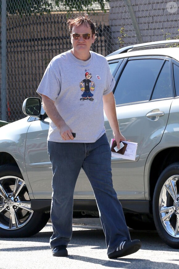Quentin Tarantino va voter à Los Angeles le 6 novembre 2012.