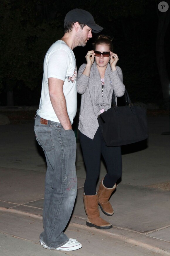 Amy Adams et son fiancé Darren Le Gallo votent à Los Angeles le 6 novembre 2012.