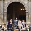 Le prince Felipe et la princesse Letizia d'Espagne à Alcañiz le 7 novembre 2012, en visite pour le 600e anniversaire de la Concorde d'Alcañiz et du Compromis de Caspe, chapitre historique fondamental de l'histoire de la région d'Aragon.