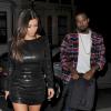 Kim Kardashian et Kanye West quittent le restaurant Hakasan. Londres, le 8 novembre 2012.