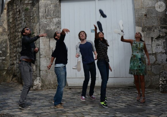 Nader Boussandel, Manu Payet, Baptiste Lecaplain, Géraldine Nakache, et Leïla Bekhti à Angoulême le 26 août 2012