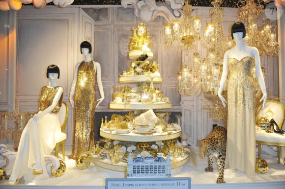 Les vitrines de Noël du Printemps imaginées par la maison Dior. Paris, le 9 novembre 2012.