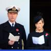 Le vice-amiral Timothy Laurence et Sophie de Wessex. Célébrations du Remembrance Sunday (Dimanche du Souvenir), au cénotaphe de Londres le 11 novembre 2012.