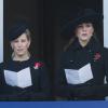 Kate Middleton et Sophie de Wessex lors des célébrations du Dimanche du Souvenir (Remembrance Sunday) à Londres, au cénotaphe de Whitehall, le 11 novembre 2012.