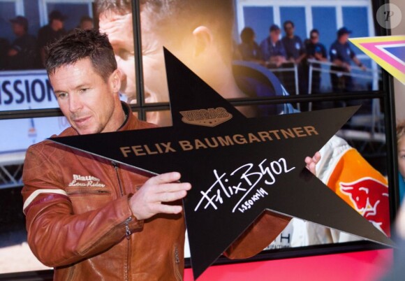 Felix Baumgartner reçoit son étoile au Walk of Fame à Moscou, le 9 novembre 2012.