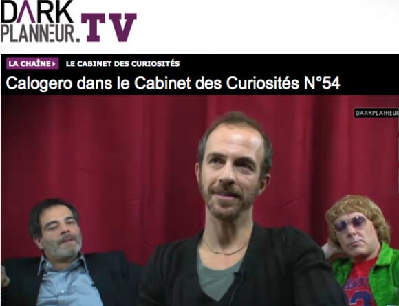 Calogero, invité du Cabinet des Curiosités n°54 de Darkplanneur (Eric Briones), automne 2012.