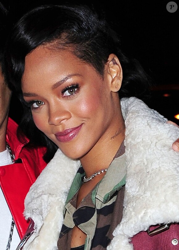 Rihanna, de retour au Gansevoort, son hôtel à New York. Le 8 novembre 2012.