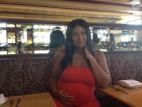 Anansa Sims, fille du mannequin Beverly Johnson, enceinte de son deuxième enfant.