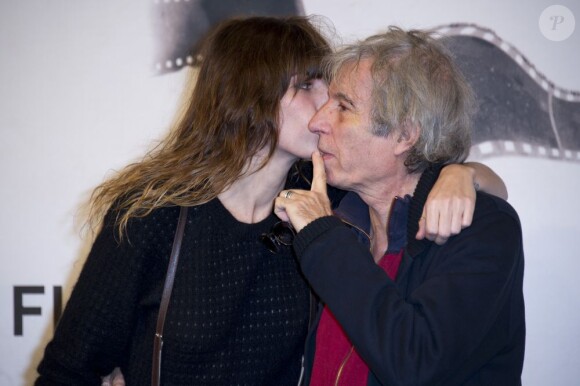 Lou et son père Jacques Doillon présentent Un enfant de toi au 7e Festival du Film de Rome, le 15 novembre 2012.
