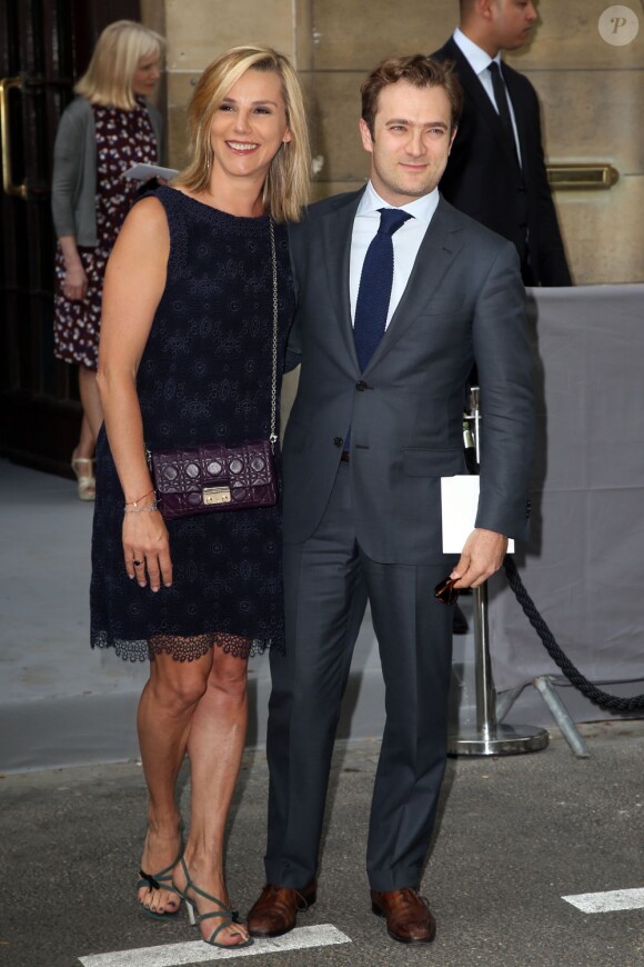 Laurence Ferrai et son mari Renaud Capuçon à Paris le 2 juillet 2012.