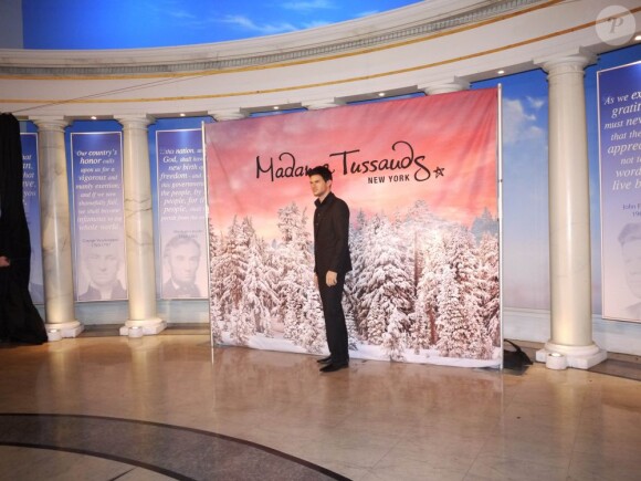 La statue de cire de Taylor Lautner inaugurée au musée Madame Tussauds de New York, le 15 novembre 2012.