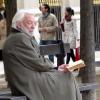 Donald Sutherland à Paris sur le tournage de Crossing Lines le 30 octobre 2012.