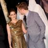 Le mythique couple Kristen Stewart et Robert Pattinson à la première de Twilight - chapitre 5 : Révélation (2e partie) à Berlin le 16 novembre 2012.