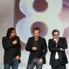 André Manoukian, Sinclair et Olivier Bas lors du lancement de la chaîne D8 au Carrousel du Louvres, le 20 septembre 2012 à Paris.