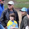 Harrison Ford et Calista Flockhart avec Liam à Brentwood, le 17 novembre 2012.