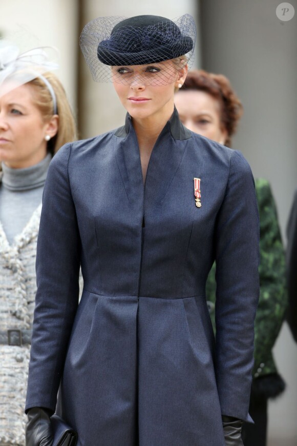 La princesse Charlene de Monaco lors de la Fête nationale 2012