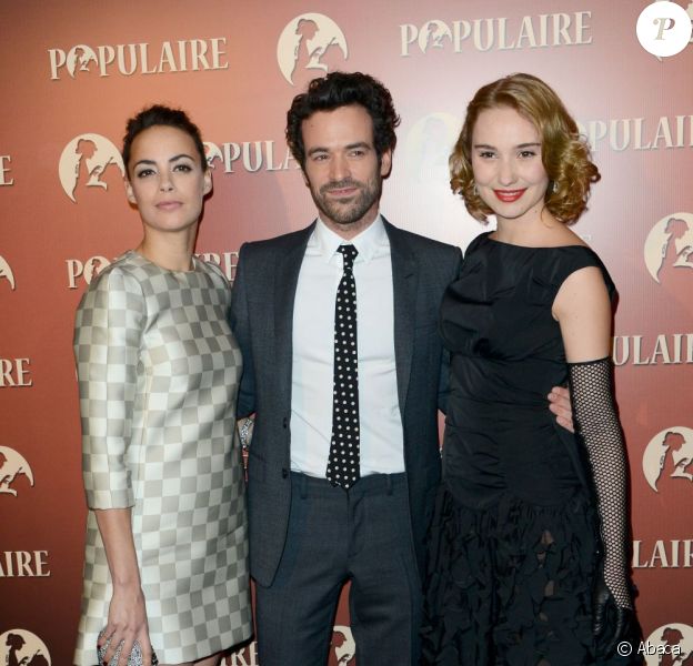 Bérénice Bejo, Romain Duris et Déborah Francois lors de l'avant-première du film Populaire à Paris le 19 novembre 2012