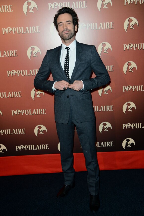 Romain Duris lors de l'avant-première du film Populaire à Paris le 19 novembre 2012
