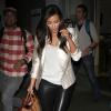 Kim Kardashian arrive a l'aéroport de Los Angeles, le 20 novembre 2012.