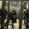 Kate Moss à la Gare du Nord à Paris le 21 novembre 2012