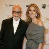 Céline Dion, récompensée lors des Bambi Awards à Düsseldorf en Allemagne le 22 novembre 2012 : elle pose avec son mari René Angelil