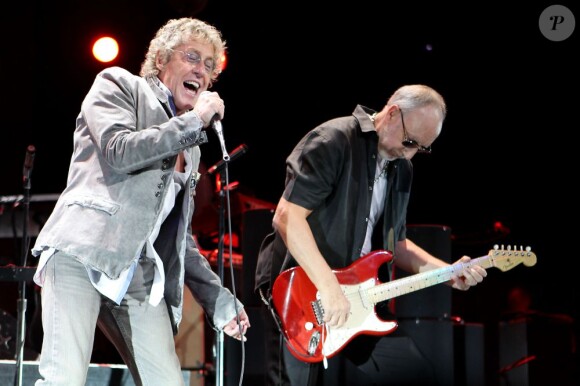 Roger Daltrey et Pete Townshend de The Who en concert à New York le 14 novembre 2012