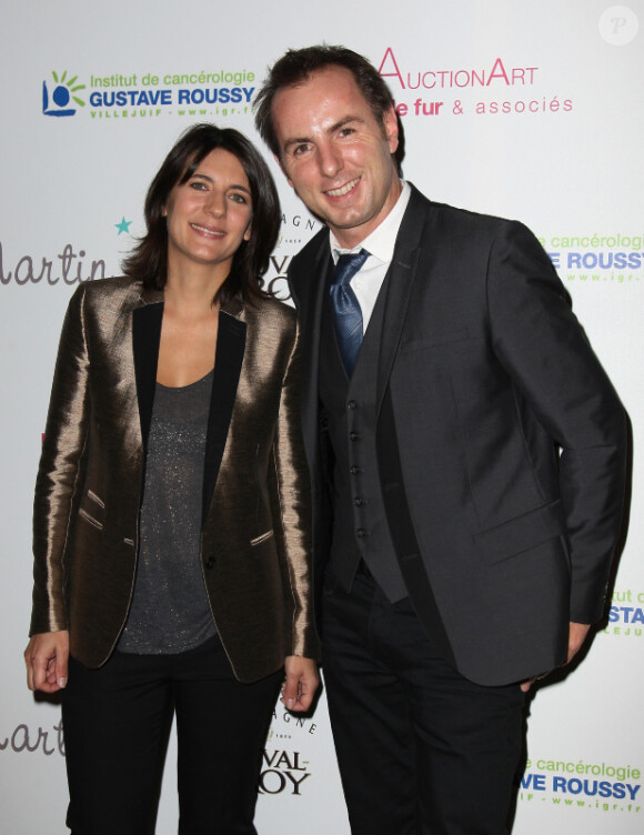 Estelle Denis et Jean-Philippe Doux au premier dîner de Gala de L'étoile de Martin au Mini Palais à Paris, le 29 Novembre 2012.