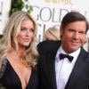 Dennis Quaid et sa femme Kimberly Buffington aux Golden Globes en janvier 2011. Fin 2012, le couple divorce.