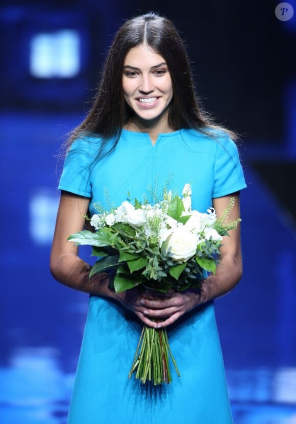 Marilhéa gagnante de la finale France du concours Elite Model Look 2012 au Caroussel du Louvre à Paris le 22 octobre 2012.