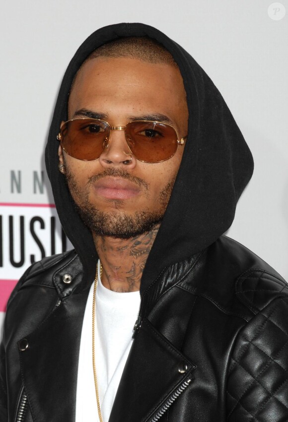 Chris Brown lors des American Music Awards à Los Angeles, le 18 novembre 2012.