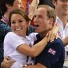 Kate Middleton et le prince William, survoltés aux Jeux Olympiques de Londres en août 2012