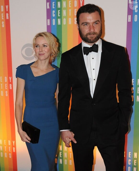 Naomi Watts et Liev Schreiber lors de la soirée au Kennedy Center à Washington le 2 décembre 2012