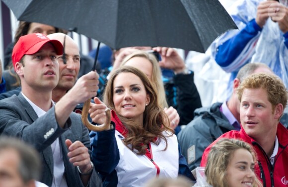 Famille royale de Grande-Bretagne aux Jeux olympiques 2012 de Londres, le 31 juillet 2012.