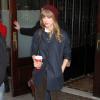 Taylor Swift et Harry Styles sont sortis séparément de l'hôtel de la chanteuse à New York, après avoir passé la nuit ensemble, le mardi 4 décembre 2012.