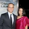 Matt Damon et sa femme Luciana Barroso lors de la première de Promised Land àNew York le 4 décembre 2012.