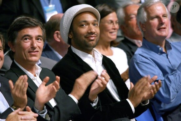 Philippe Douste-Blazy et Doc Gyneco à l'université d'été UMP se déroulant à Marseille, le 3 septembre 2006.