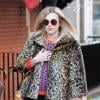 Fearne Cotton, enceinte, quitte les studios de la radio One à Londres. Le 5 decembre 2012. Dernier jour de travail ?