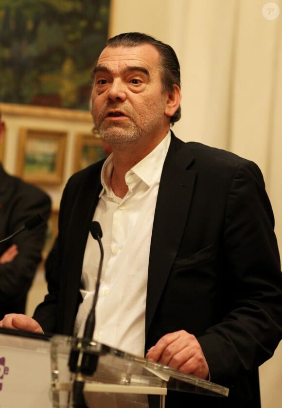 Frank Breton, avocat de Florence Cassez - Inauguration de l'exposition des toiles de Florence Cassez à la mairie du douzième arrondissement de Paris, le 6 décembre 2012.