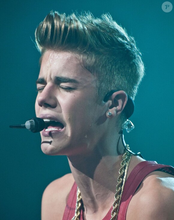 Le chanteur Justin Bieber à Philadelphie le 5 décembre 2012.