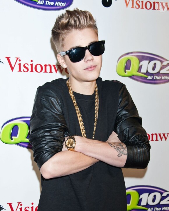 Le chanteur canadien Justin Bieber à Philadelphie le 5 décembre 2012.