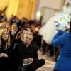 Lara Fabian et Gérard Pullicino à Paris le 3 décembre 2012 lors de la vente aux enchères des Frimousses de Créateurs au Petit Palais