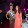 Miss Bourgogne, élue Miss France 2013 à Limoges le 8 décembre 2012 : elle pose avec Delphine Wespiser, Miss France 2012