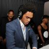 Trey Smith s'essaie au métier de DJ, devant son père Will Smith au Jelsomino club à Miami le 7 décembre 2012