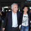 Dominique Strauss-Kahn et Anne Sinclair quittent New York pour Paris, le 3 septembre 2011.