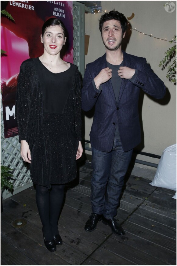 Jérémie Elkaim et Valérie Donzelli lors de l'avant-première du film Main dans la Main au cinéma du Panthéon à Paris le 10 décembre 2012