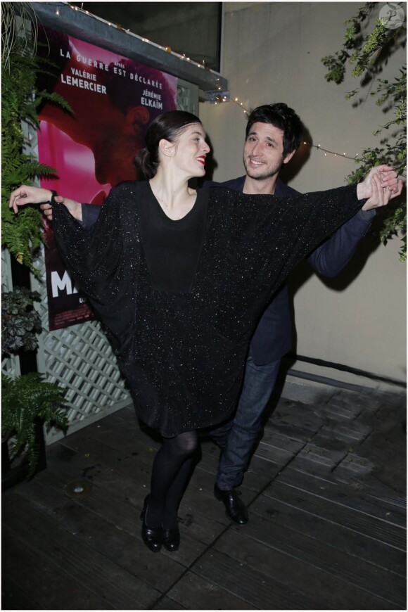 Jérémie Elkaim et Valérie Donzelli lors de l'avant-première du film Main dans la Main au cinéma du Panthéon à Paris le 10 décembre 2012
