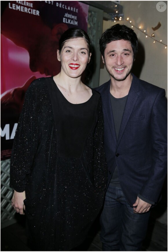 Jérémie Elkaim et Valérie Donzelli lors de l'avant-première du film Main dans la Main au cinéma du Panthéon à Paris le 10 décembre 2012