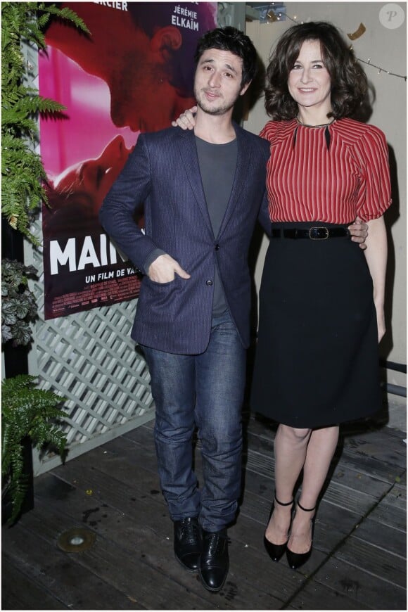 Jérémie Elkaim et Valérie Lemercier lors de l'avant-première du film Main dans la Main au cinéma du Panthéon à Paris le 10 décembre 2012