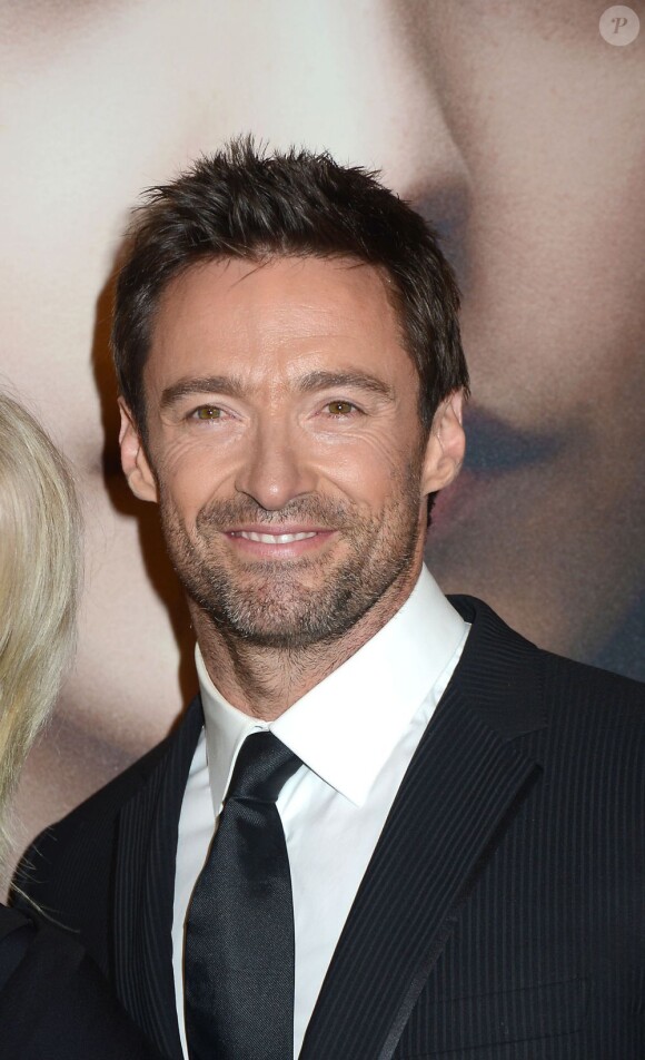Hugh Jackman et sa femme Deborra-Lee Furness assistent à l'avant-première du film Les Misérables à New York le 10 décembre 2012.