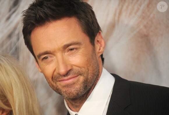 Hugh Jackman et sa femme Deborra-Lee Furness assistent à l'avant-première du film Les Misérables à New York le 10 décembre 2012.